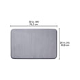 thumbnail image 2 of Mainstays Memory Foam Bath Mat Grey 20"x30", 2 of 5