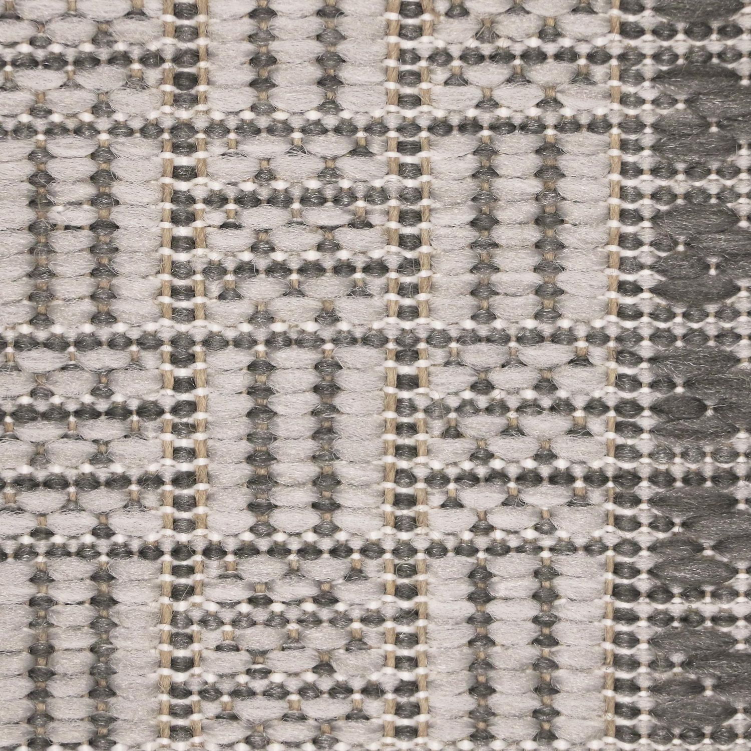 Tapis tissé plat de 3 pi x 4 pi, Fresco Tonal Weave gris