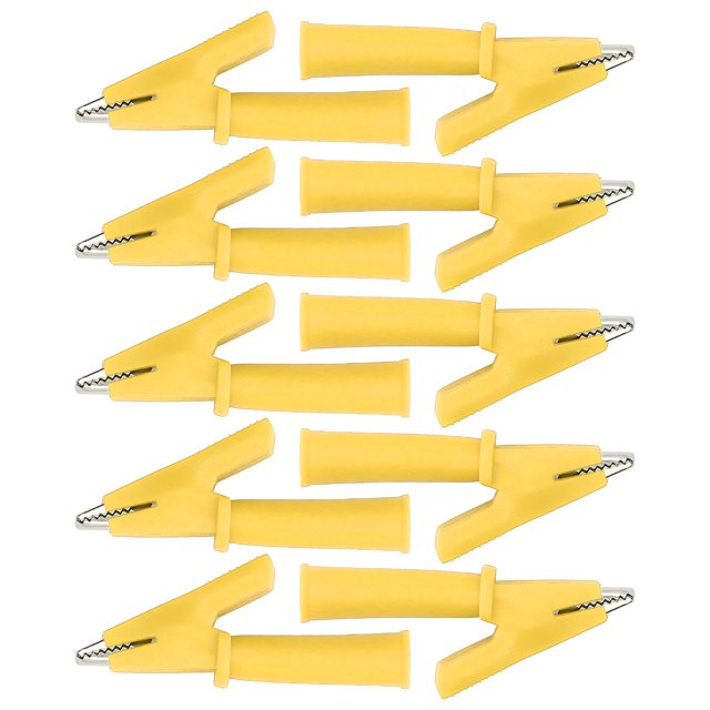 Clip Multimètre de Sécurité Isolé, 10pcs Test Plomb Crocodiles Crocodiles Clip Test Crocodiles Pince Clips Fiabilité Exceptionnelle