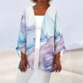 thumbnail image 1 of MesaSe Cardigan pour Femmes Mode Décontractée Rétro Imprimé Léger Longueur Moyenne Veste Cardigan Noir L, 1 of 6