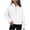 White, variant on Tranfacy Zip up Hoodie Women, Hoodies for Women, Ladies' Half Zip Sweatshirt Hooded Pullover Fall Winter Wear Long Sleeve Hooded Sweatshirts