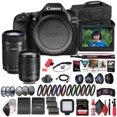 thumbnail image 1 of Canon EOS 80D Camera W/ 18-135mm Lens and EF-S 55-250mm Lens  - Advanced Bundle(International Model), 1 of 9