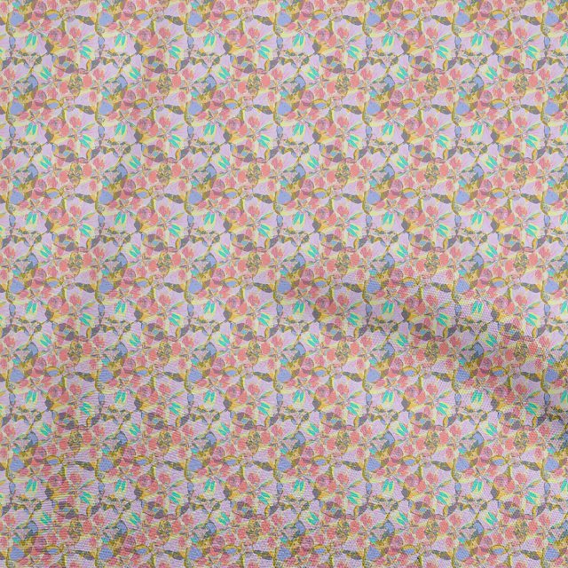 oneOone Cotton Jersey Lavender Fabric Abstract Craft Projects Decor Fabric Printed By The Yard 58 Inch Wide