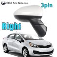 thumbnail image 1 of Right white car door exterior mirror assembly 3 inches for Kia Rio 2011-17-, 1 of 5