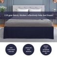 thumbnail image 4 of PiccoCasa Bed Skirt Double Brushed Microfiber with Dust Ruffle, Queen Navy Blue, 4 of 7