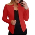 thumbnail image 3 of cfhntfmh Cardigan Grande Taille pour Femmes Mode à devant Ouvert Manches Longues Tuniques Chemises Automne Formel Travail Bureau Cardigans, 3 of 5