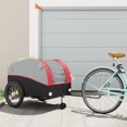 thumbnail image 1 of vidaXL Bike Trailer Black and Red 45 kg Iron, 1 of 5