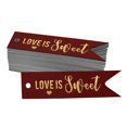 thumbnail image 1 of Inkdotpot Real Gold Foil Love Is Sweet Wedding Tags Favor Hang Paper Tags 100 Pieces, 1 of 6