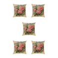 thumbnail image 1 of Maytalsory Easy To Change Flowers Pillowcase Addition To Home Decor Polyester Decorative Pillow Cushion Covers Soft Durable kztym001-7 5Set, 1 of 6