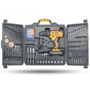 MasterSpec 92-Piece Power Tool Kit 18V Cordless Hammer Drill Screw Flap Bits Sockets Set
