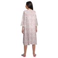 thumbnail image 4 of Moomaya Robe de Nuit d'Allaitement en Coton à Col Rond Imprimée pour Femmes, 4 of 6