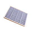 thumbnail image 4 of keepw Wood Velvet Jewelry Organizer Display Case Box Tray for Necklaces Frost Velvet 1Set, 4 of 6