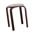 thumbnail image 3 of Lipstore Solid Wood Round Stool, Stackable Stool, Modern and Practical, Wooden Stool for Walnut, 3 of 8