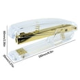 thumbnail image 2 of Clear Transparent Stapler, Desktop Office Stapler for Paper Binding, See Through Standard Stapler for Home Office Craft, 2 of 8