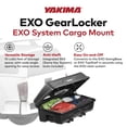 thumbnail image 2 of Yakima EXO GearLocker 10 Cu Ft Vehicle Roof Rack Cargo Box for EXO SwingBase, 2 of 12