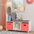 thumbnail image 4 of RiverRidge® Home Book Nook Collection Storage Bench with Cubbies in White for Kids with 2-Piece Taupe Bins, 4 of 5