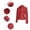 Red, variant on LOVZFMLL Jackets for Womens Solid Color Short Thin Leather Jacket Long Sleeved Casual Jacket Long Sleeved Hooded Casual Jacket