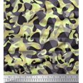 thumbnail image 1 of Soimoi Georgette Viscose Fabric Two Tone Camouflage Printed Fabric 1 Yard 42 Inch Wide, 1 of 3