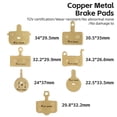 thumbnail image 3 of Bike Disc Brake Pads Copper-Based Semi-Metal Brake Pad Wear Resistant Brake Parts for Mountain Bike, 3 of 8