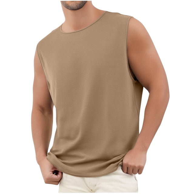 Grrvtrz Mens Tank Tops Quick Dry Breathable Sleeveless Shirts Gym Workout Muscle Tank