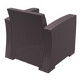 thumbnail image 3 of Siesta ISP831-BR Monaco Fauteuil Club de Patio en Résine Brun avec Coussin, 3 of 18