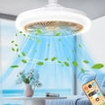 thumbnail image 1 of Kadlawus Smart Remote Control Ceiling Fan Light, E27 Base Integrated Fan and LED Lighting, Adjustable Brightness and Wind Speed for Bedroom, Living Room, Study, 1 of 6