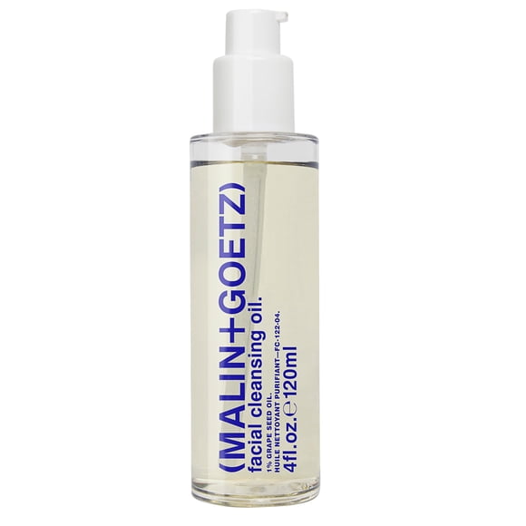 Malin + Goetz Facial Cleansing Oil, 4 Fl. Oz. - 2-in-1 Makeup Remover & Face Cleanser, Facial Skin Care Products, All Skin Types, Vegan & Cruelty-Free