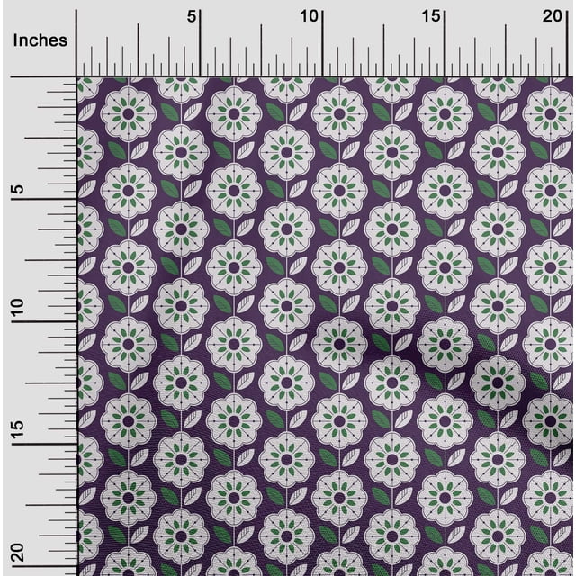 oneOone Velvet Wine Fabric Florals Craft Projects Decor Fabric Printed By The Yard 58 Inch Wide