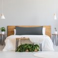 thumbnail image 2 of PiccoCasa Brushed Body Microfiber Zippered Pillowcase Dark Gray 20"x48", 2 of 7