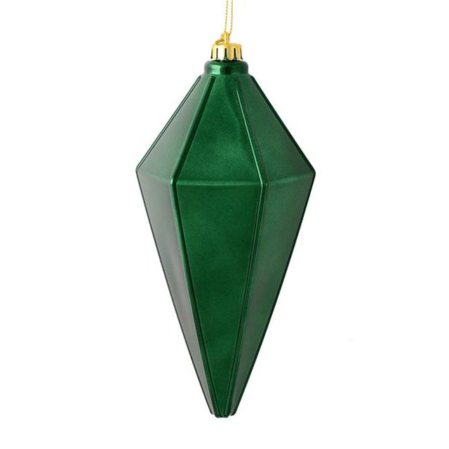 Vickerman M183074S 7 in. Midnight Green Shiny Lantern Christmas Ornament 4 per Bag