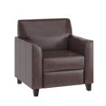 thumbnail image 1 of HERCULES Diplomat Series Brown Leather Chair, 1 of 9
