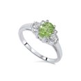 thumbnail image 2 of 5/8Ct Peridot & Diamond Ring 14K White Gold, 2 of 2