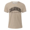 thumbnail image 2 of T-Shirt à Manches Courtes à Manches Raglan pour Hommes avec Imprimé Lettre - Col Rond, Tendance Mode, Parfait pour les Occasions Quotidiennes et Décontractées, 2 of 4
