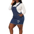 thumbnail image 2 of GRACE & GRANDEUR Robe à Bretelles Décontractée en Denim pour Femme Grande Taille à Bretelles Ajustables 4X Bleu, 2 of 6
