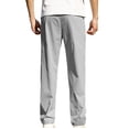 thumbnail image 4 of Pisexur Sweatpants for Men High-end Fabric Work Pants for Men Solid Color Drawstring Elastic Waistband Straight Leg Pants Gray,M, 4 of 8
