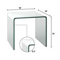 thumbnail image 2 of Gymax Tempered Glass End Table Transparent Sofa Side Accent Table Living Room, 2 of 10
