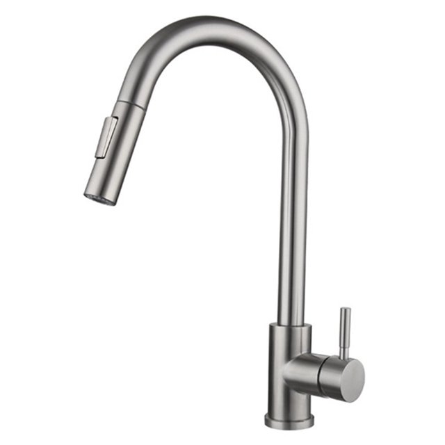 CAROOTU Touching Kitchen Faucet with Pull Down Sprayer Single Handle Stainless Steel for Home Sink