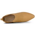 thumbnail image 4 of Unique Bargains Bottines Chelsea à Talon Épais à Bout Pointu pour Femmes, 4 of 6