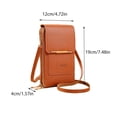 thumbnail image 1 of Rbaofujie Camping Backpack Leather Bag,Touch Screen Phone Bag, Storage Small Bag Hiking Backpack for Women, 1 of 2