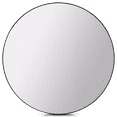 thumbnail image 1 of Bouclair Round Mirror with Black Frame, 1 of 5