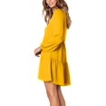 thumbnail image 4 of Robe Tunique d'Été pour Femme à Col en V, Décontractée, Ample et Fluide, Coupe Évasée, 4 of 6