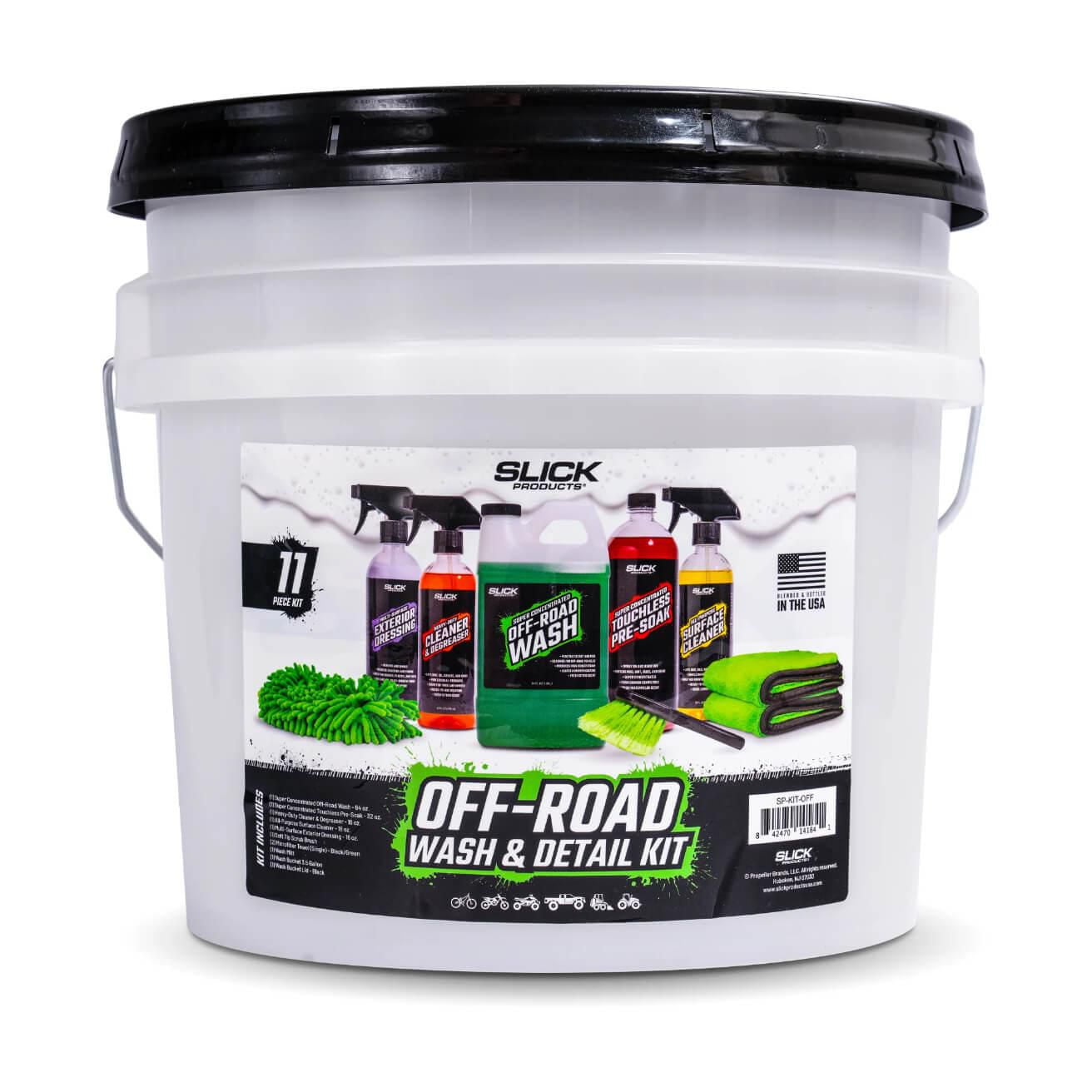 Kit de lavage et de détail Off-Road Slick Products (11 pièces)