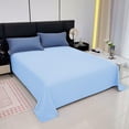 thumbnail image 2 of Dvruxg Microfiber Flat Bed Sheet, Wrinkle and Fade Resistant Bedding Sheet Solid Color Bed Sheet - Soft & Comfortable Washable Fabric, Modern Relaxing Style, 2 of 5