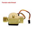 thumbnail image 2 of 1/2" Water Flow Sensor Brass 1.75MPa Hall Sensor Turbine Pulse Flowmeter DC5~18V Used For Water Heaters Water Dispensers ,Durable Build, 2 of 6