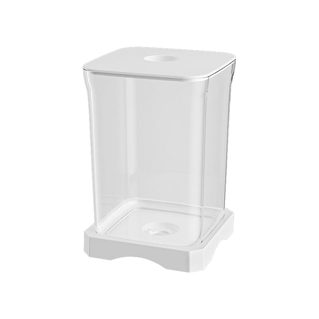 Maplenight Mini Aquarium Desktop Aquarium with LED Light - Portable Fish Tank, Low-Maintenance Betta Bowl, Office Home Decor White