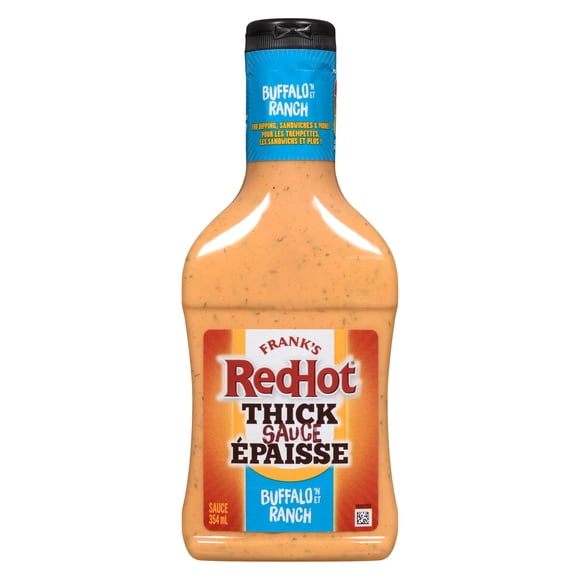 Frank's RedHot® Sauce Piquante Épaisse Buffalo et Ranch