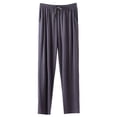 thumbnail image 1 of Dagugfen Mens Pajama Pants Drawstring Ruched Elastic Waist Loose Lightweight Comfy Loungewear Trousers, 1 of 3