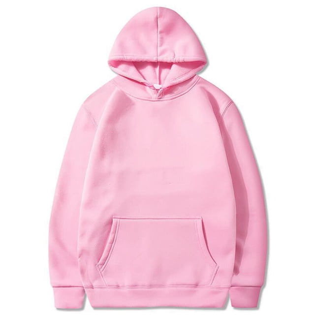 RXIRUCGD Chandail à Capuche Sport de Relaxation pour Hommes, Manches Longues, Uni, Rose, Taille : S