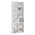thumbnail image 1 of VASAGLE Bookshelf, 23.6 Inches Wide, 6-Tier Open Bookcase with Adjustable Storage Shelves, Floor Standing Unit, Cloud White, 1 of 111