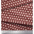 thumbnail image 3 of Soimoi Red Rayon Fabric Artistic Flower & Dots Print Fabric by the Yard 56 Inch Wide, 3 of 3